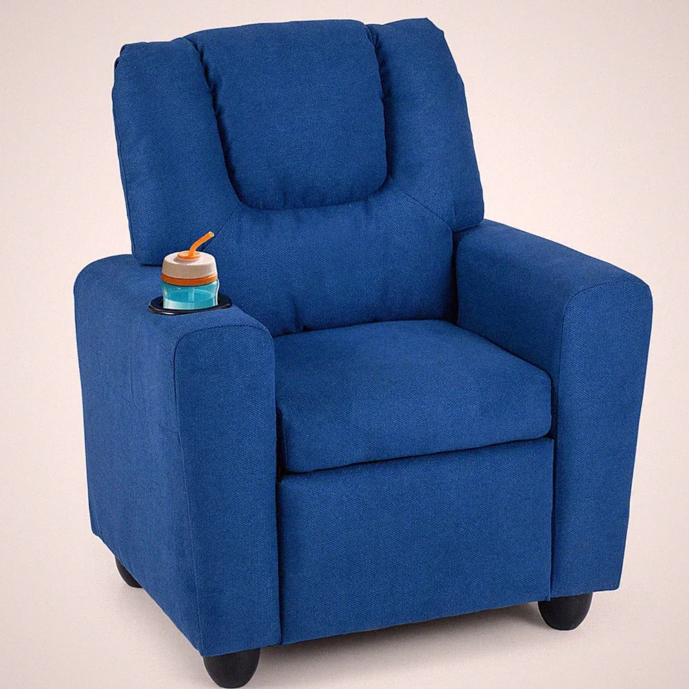 Kids Recliner w/ Cup ackrest & Footrest for Boys & GirlsHolder w/Adjustable B