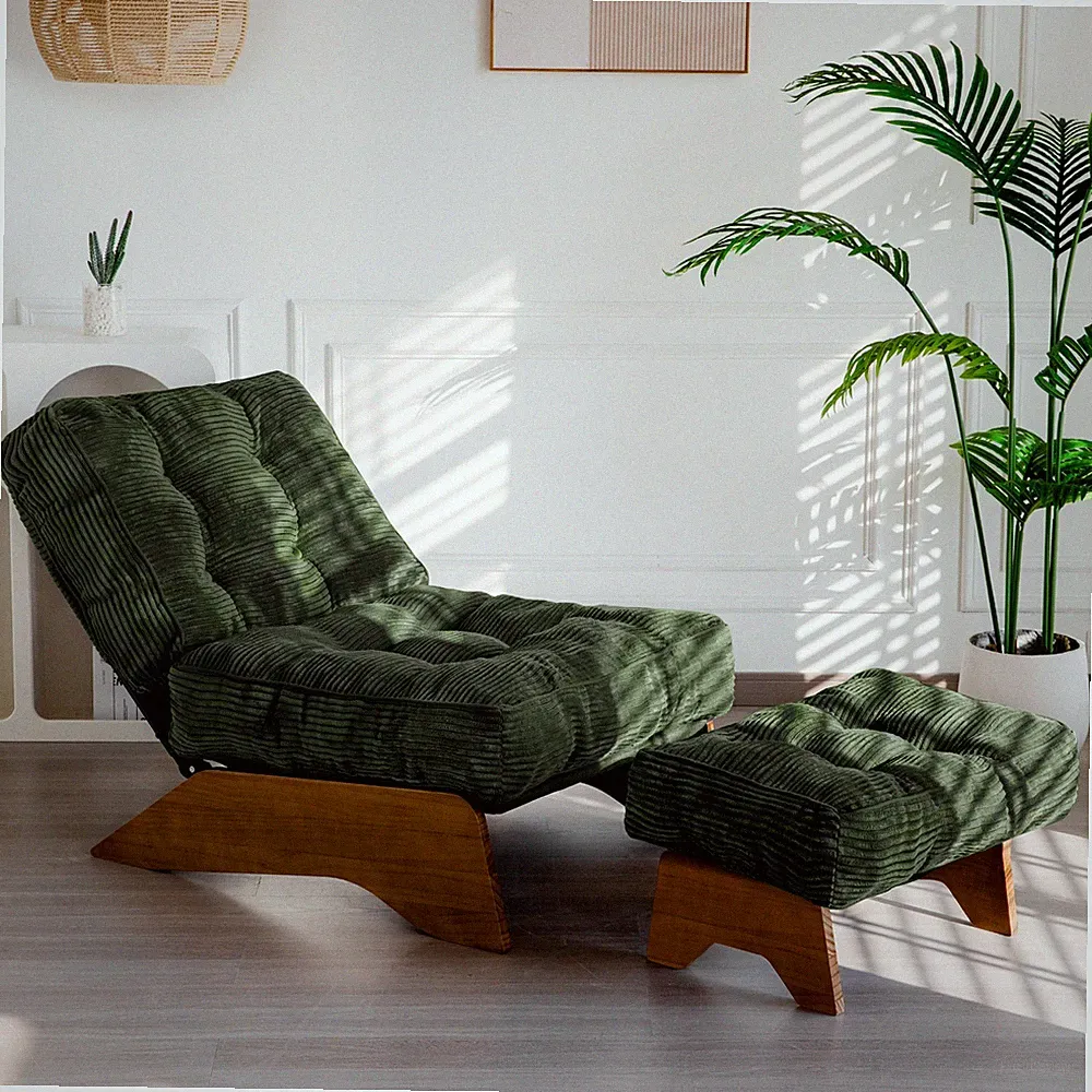 MAXYOYO Accent Chair with Ottoman,Reclining Chair Sofa for Living Room
