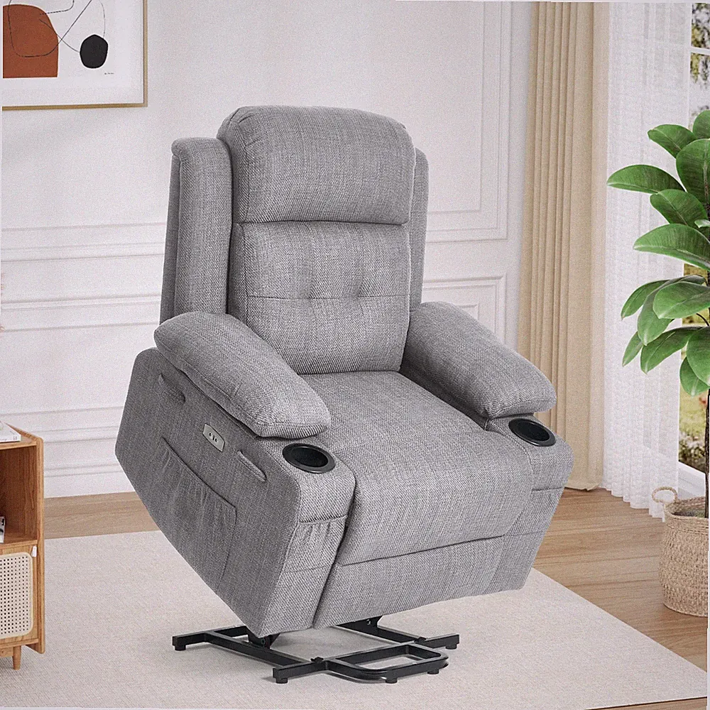 Power Lift Chair for Elderly Recliner Chair with Heating and Massage
